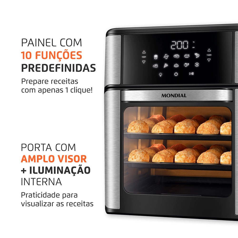 Detalhes da Air Fryer Mondial, imagem 3